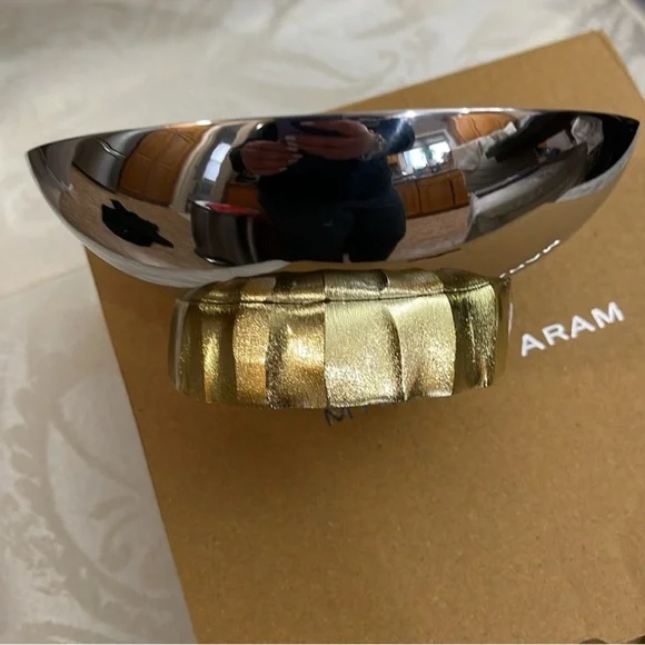 Michael Aram Driftwood Gold Large Bowl. Sealed in box. - Picture 8 of 9